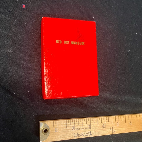 Red Hot Numbers Notebook with Gold Lettering - Picture 2 of 10